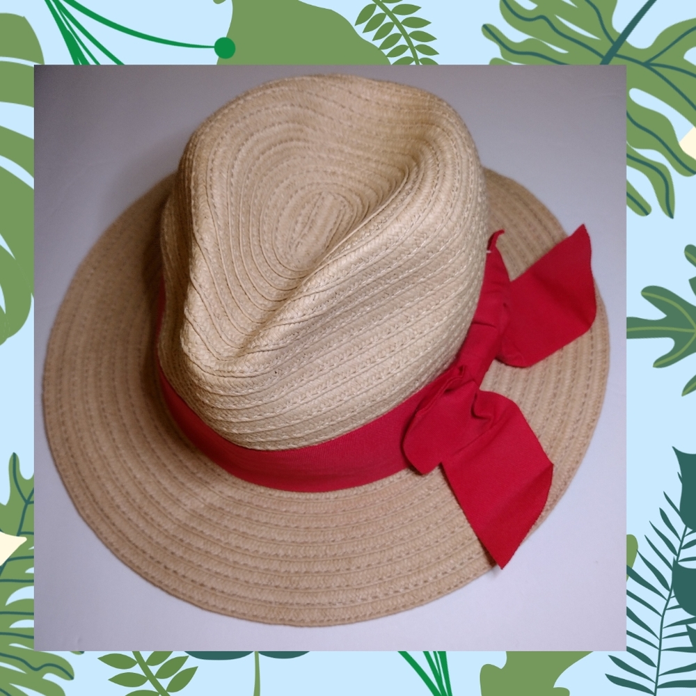 Nautica Women's Panama Straw Hat EUC